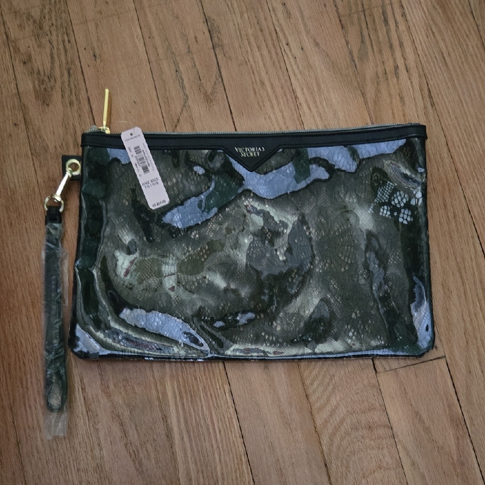 Victoria's Secret Black and Gold Travel Bag